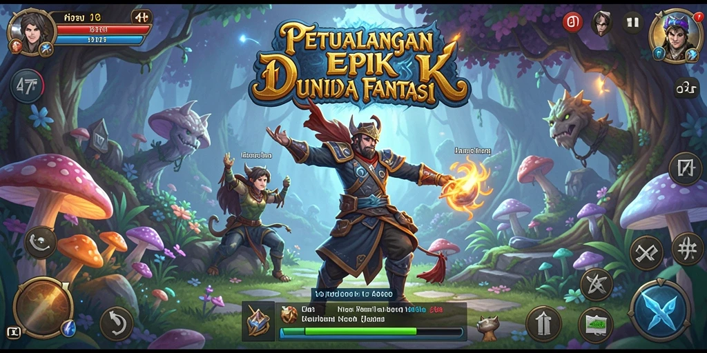 Tampilan gameplay RPG yang memukau dari 47F.