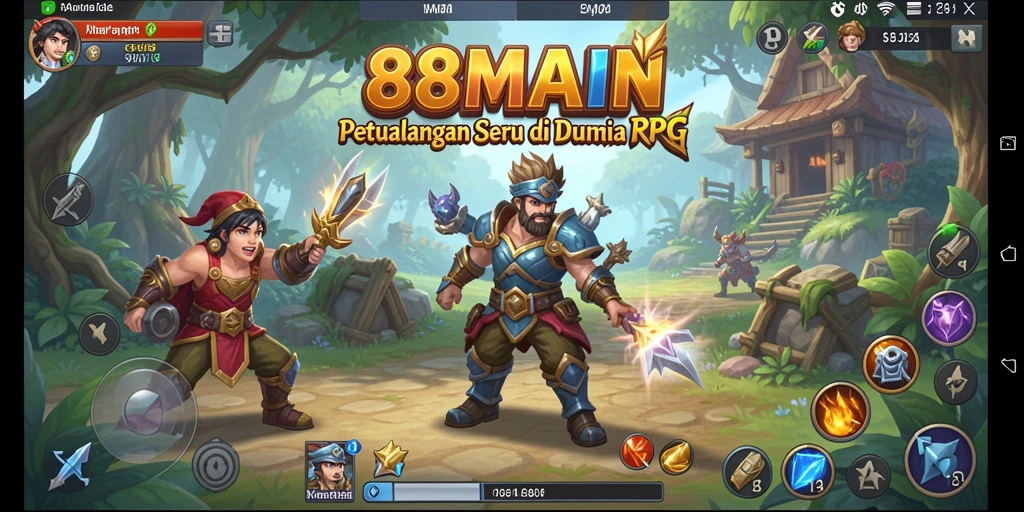 Tampilan gameplay memukau di dunia RPG 88MAIN.