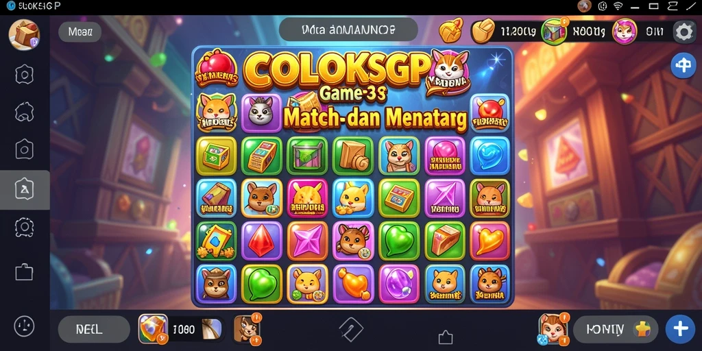 Tampilan gameplay Match-3 di COLOKSGP yang seru dan menarik.