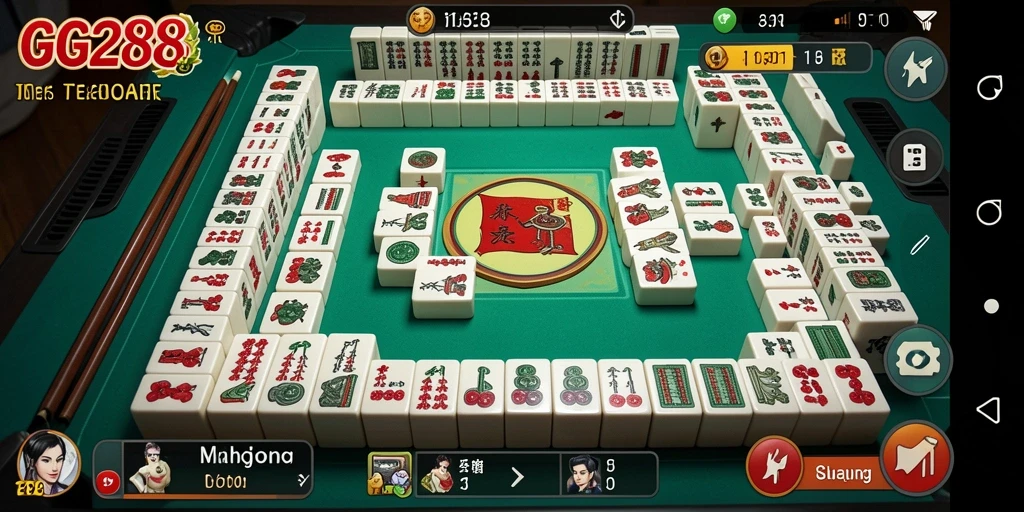Screenshot GG288 menampilkan gameplay Mahjong yang seru dan menawan.