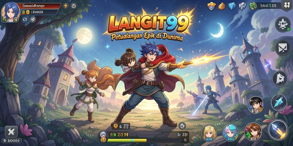 Tampilan gameplay LANGIT99 yang menakjubkan dalam dunia Anime.